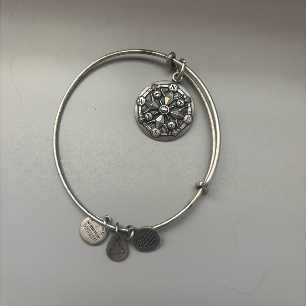 Alex and Ani Silver Compass Bracelet